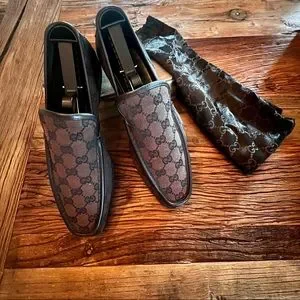 ? SALE GUCCI Monogram GG Canvas Loafers Gucci New Jordaan GG Canvas Loafers | Neiman Marcus main image 3